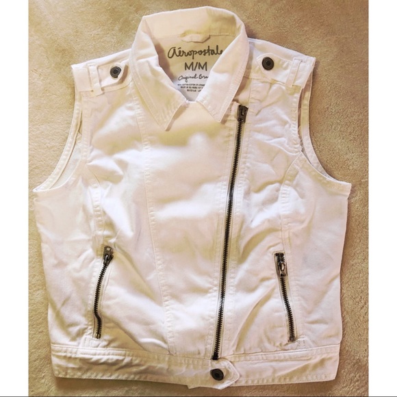 Aeropostale Jackets & Blazers - Aeropostale white denim vest